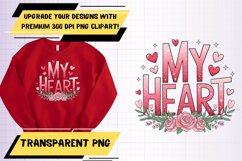 Bold PNG Sublimation Template for T-Shirts , Valentines Product Image 1