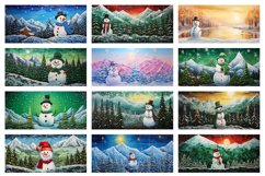 100 Snowman Mug Wrap Bundle, Christmas Sublimation, Winter Product Image 5