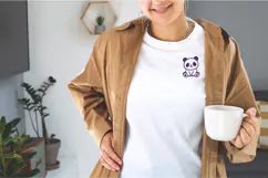 Cute Panda Outline Embroidery Design Product Image 4