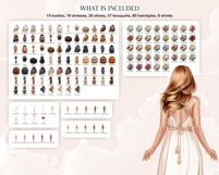 The Boho Girls Clipart Portrait Creator Product Image 4