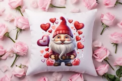 Cute Valentine Gnome Clipart, Gnome Clipart, Cute Gnome Product Image 4