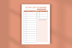 Minimal To Do List Planner Template | Daily productivity pdf Product Image 4