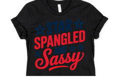 Star Spangled and Sassy svg | 4th of july Svg | Shirt Svg Product Image 1