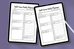 Minimal Self Care Daily Planner Template Canva | Editable Product Image 4