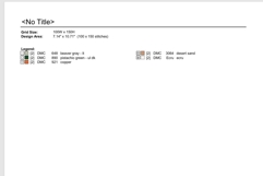 Cross stitch oranges retro eclectic pattern digital file emb Product Image 4