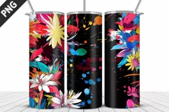 Flowers Tumbler Wrap | Sublimation Design | Tumble PNG Product Image 5