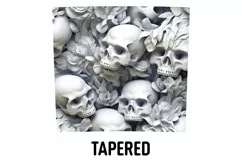 3D Skull Flowers Sublimation Tumbler Wrap | 3D Tumbler wrap Product Image 3