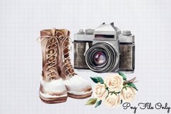Antique Winter Photography Clipart Bundle PNG Product Image 6