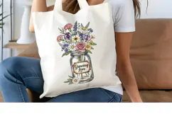 Growing Love PNG, Vintage Floral Sublimation Design Product Image 4