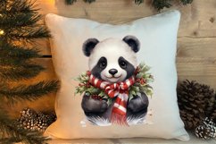 Panda Christmas Sublimation Clipart, Panda Christmas Clipart Product Image 4