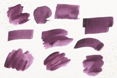 Gold and urple atercolor splash clipart Product Image 4