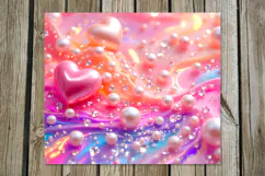 Love Pearls | 4 valentine Skinny tumbler sublimation designs Product Image 4