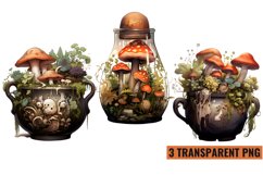 Watercolor Beautiful Woodland Witch sublimation , PNG Product Image 1