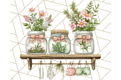 Cottagecore Apothecary PNG Clipart, Rustic Potions &amp; Herbs Product Image 4