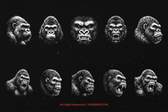 10 Bundle Dark Art Gorilla Kong Animal Beast King Monkey Product Image 6