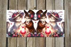 Valentine animals | 8 cat &amp; dog mug love watercolor designs Product Image 4