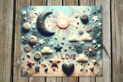 Nursery Hearts | 4 Skinny tumbler sublimationd designs Product Image 4