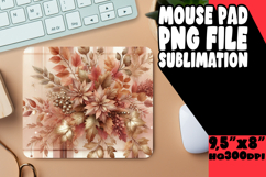 ENCHANTED MOUSE PAD SUBLIMATION STYLE, Autumn Flower Product Image 1