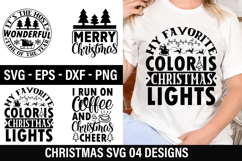 04 Christmas SVG Design - I run on coffee and christmas Product Image 1