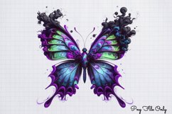 Smoke Butterflies Clipart PNG Product Image 1