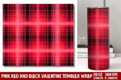 Pink Valentines Day Tumbler Wrap Product Image 1