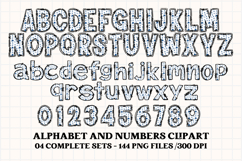 Father’s Day Alphabet clipart, father’s day letters doodle Product Image 4