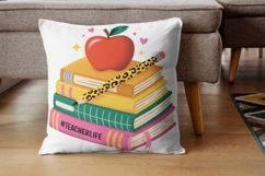 Teach &amp; Inspire Retro Teacher Quote PNG Pack Product Image 4