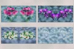 Mugs with a pattern -Flowers under ice | 15 mug designs, JPG Product Image 5