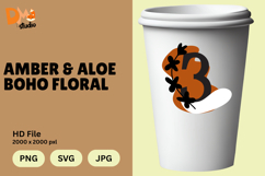 Amber &amp; Aloe Boho Floral Monogram Product Image 1