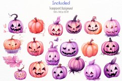 Purple Orange Halloween Vol.1 Cliparts Ai Generated Art Product Image 4
