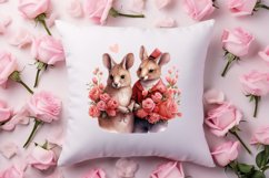 Valentines Day Animal Couple Clipart, Valentine Couple Product Image 4