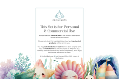 Watercolor Pastel Sea Friends Clipart Bundle Product Image 4