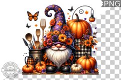 Halloween kitchen Gnome Sublimation - Clipart PNG Bundle Product Image 4