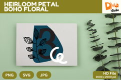 Heirloom Petal Boho Floral Monogram Product Image 1