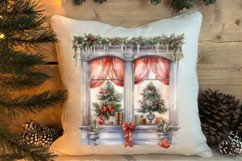 Christmas Window Sublimation Clipart, Christmas Window Product Image 4