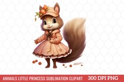 Animals Little Princess Sublimation Clipart Product Image 5