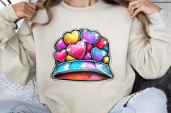 Retro Valentine Clipart PNG Product Image 1