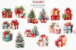 Bunny Christmas Watercolor 47 Cliparts Ai Generated Art Product Image 4