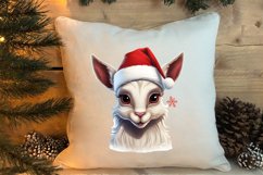 Christmas Farm Animal Peeking Clipart Sublimation Product Image 4