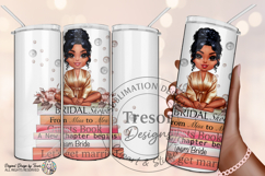 Bride Chibi PNG Bridal Shower Books Sublimation illustration Product Image 2