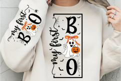 My First Boo, Halloween PNG, Halloween Sign, Boo Ghost PNG Product Image 1