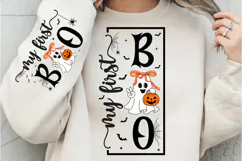 My First Boo, Halloween PNG, Halloween Sign, Boo Ghost PNG Product Image 1