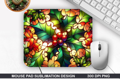 Flowers Mouse Pad Sublimation,Christmas Mouse Pad PNG Design Product Image 1