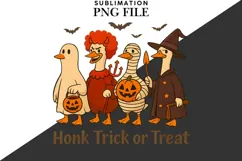 Trick or treat gooses png design for T-shirts Product Image 2