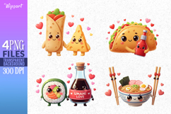 Kawaii Taco &amp; Sushi Couples Product Image 1