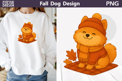 Fall Dogs Clipart | Autumn Puppy Sublimation Bundle Product Image 6