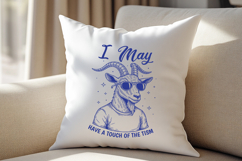 I May Have A Touch Of The Tism Funny Goat SVG - Neurodiverge Product Image 4