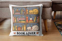 Whimsical Reading Books PNG Bundle 12 Cozy Sublimation Desig Product Image 4