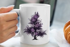 Lavender And Christmas Tree Sublimation Clipart Product Image 1