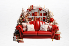 Christmas Cardinal Watercolor Clipart PNG Product Image 4